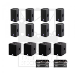 Speaker set dB 5.8+4 (tot 500 personen)